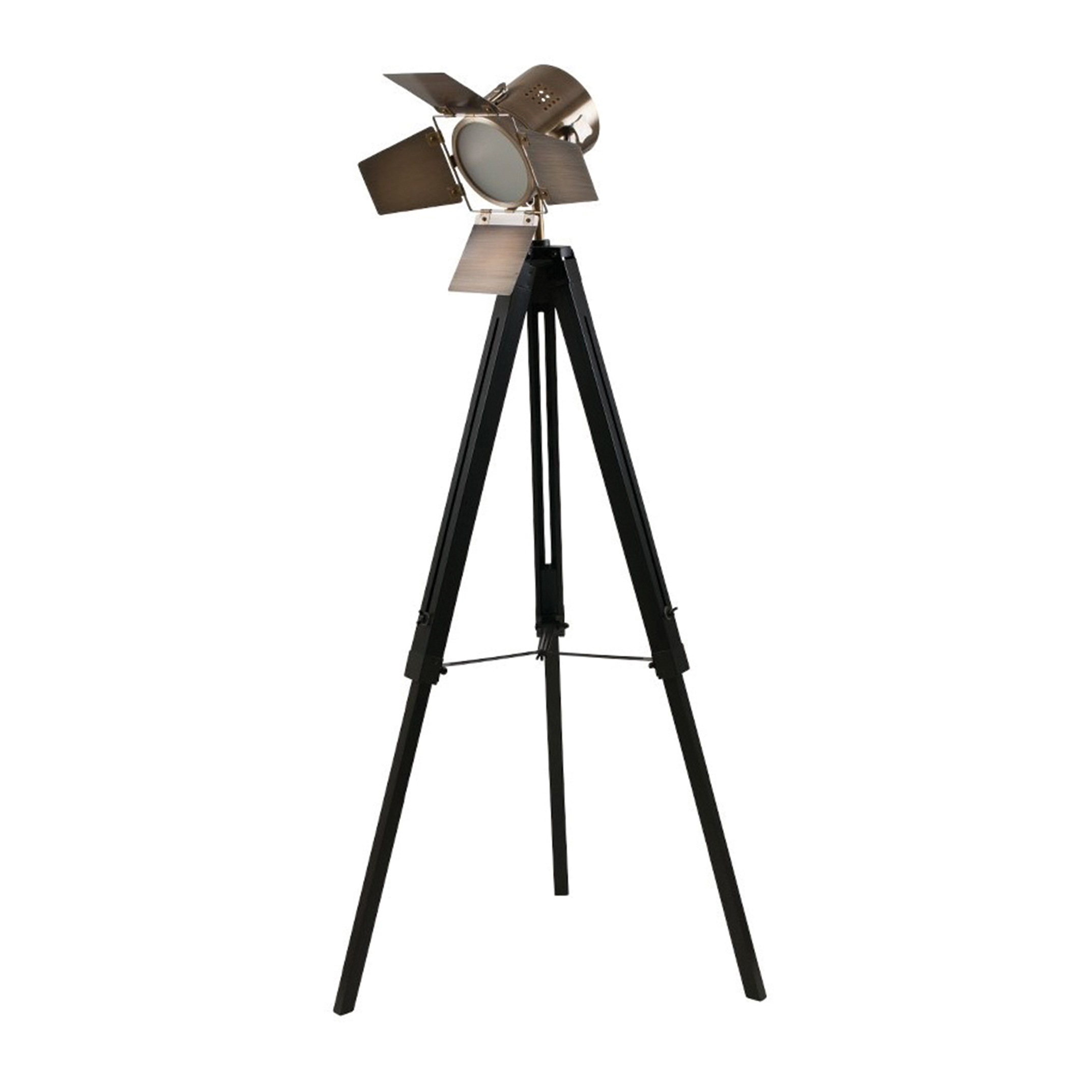 tripod floor lamp camera style