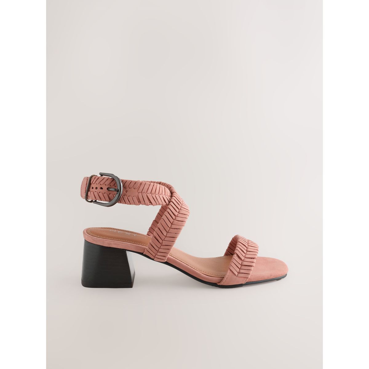 Sandales en cuir tissé forever comfort®, NEXT