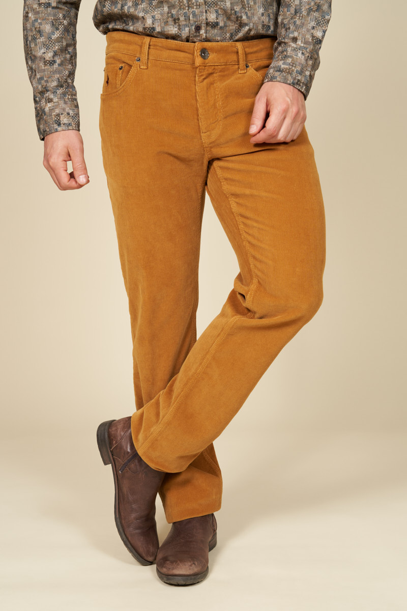 Pantalon 5 poches velours côtelé, MCS