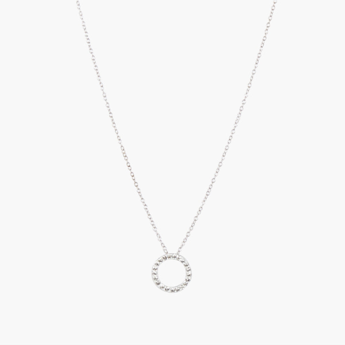 Collier pendentif anneau zircon argent 925, BALABOOSTE
