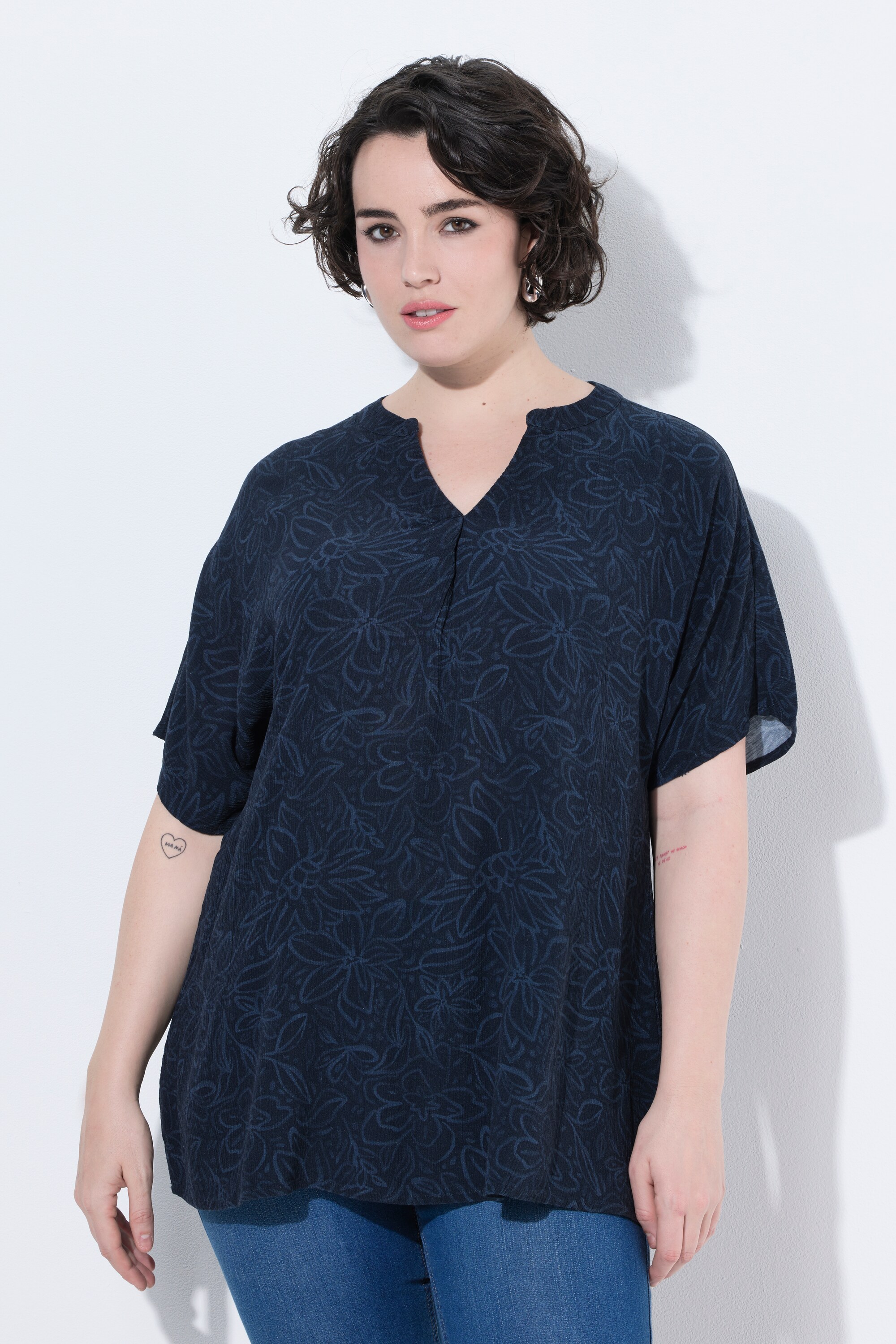 Blouse motif floral, ULLA POPKEN
