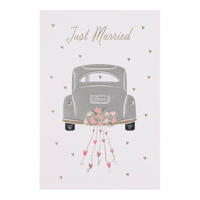 Carte mariage Just married DRAEGER PARIS