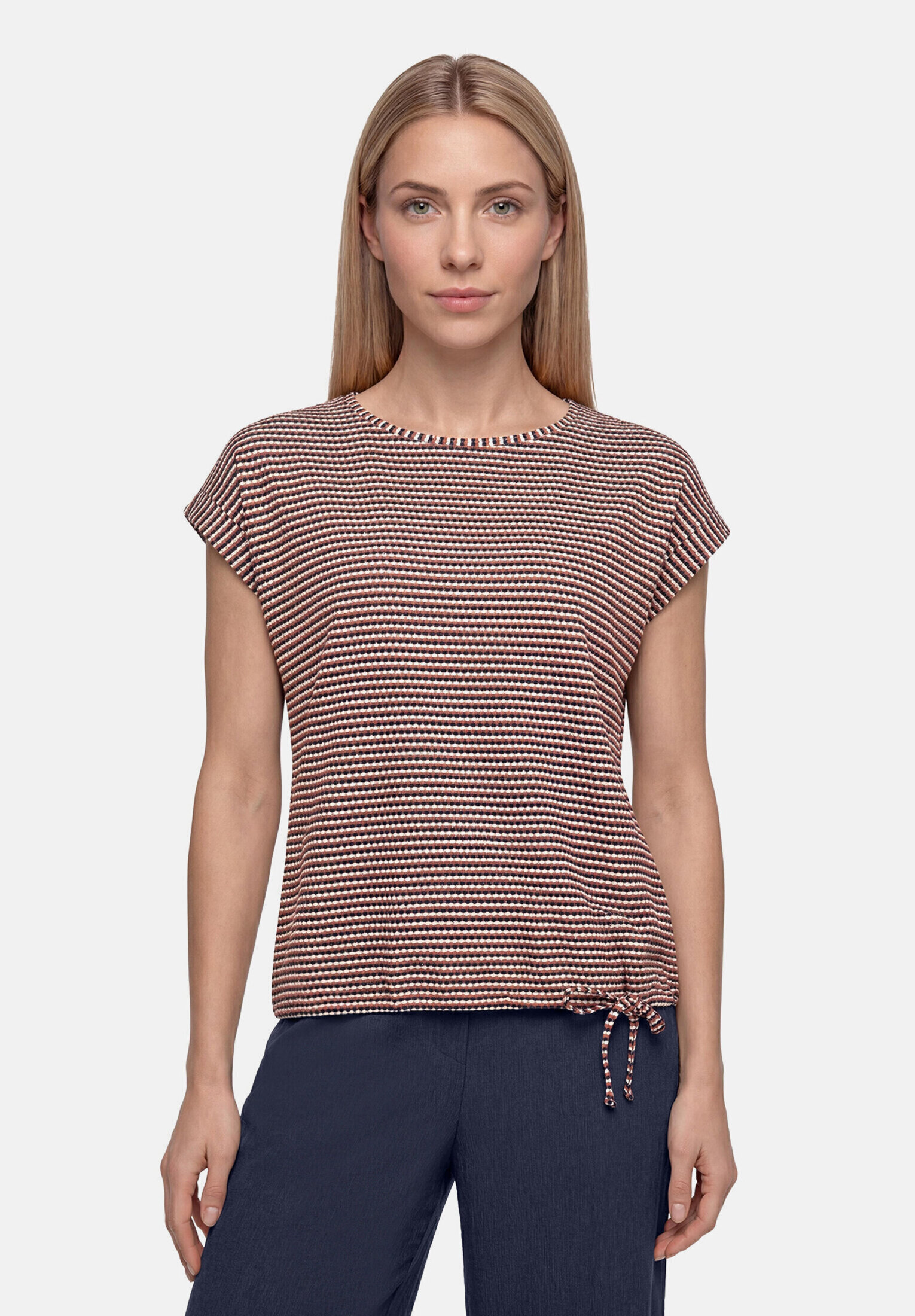 T-Shirt avec structure à cordon coulissant sous tunnel, BETTY BARCLAY