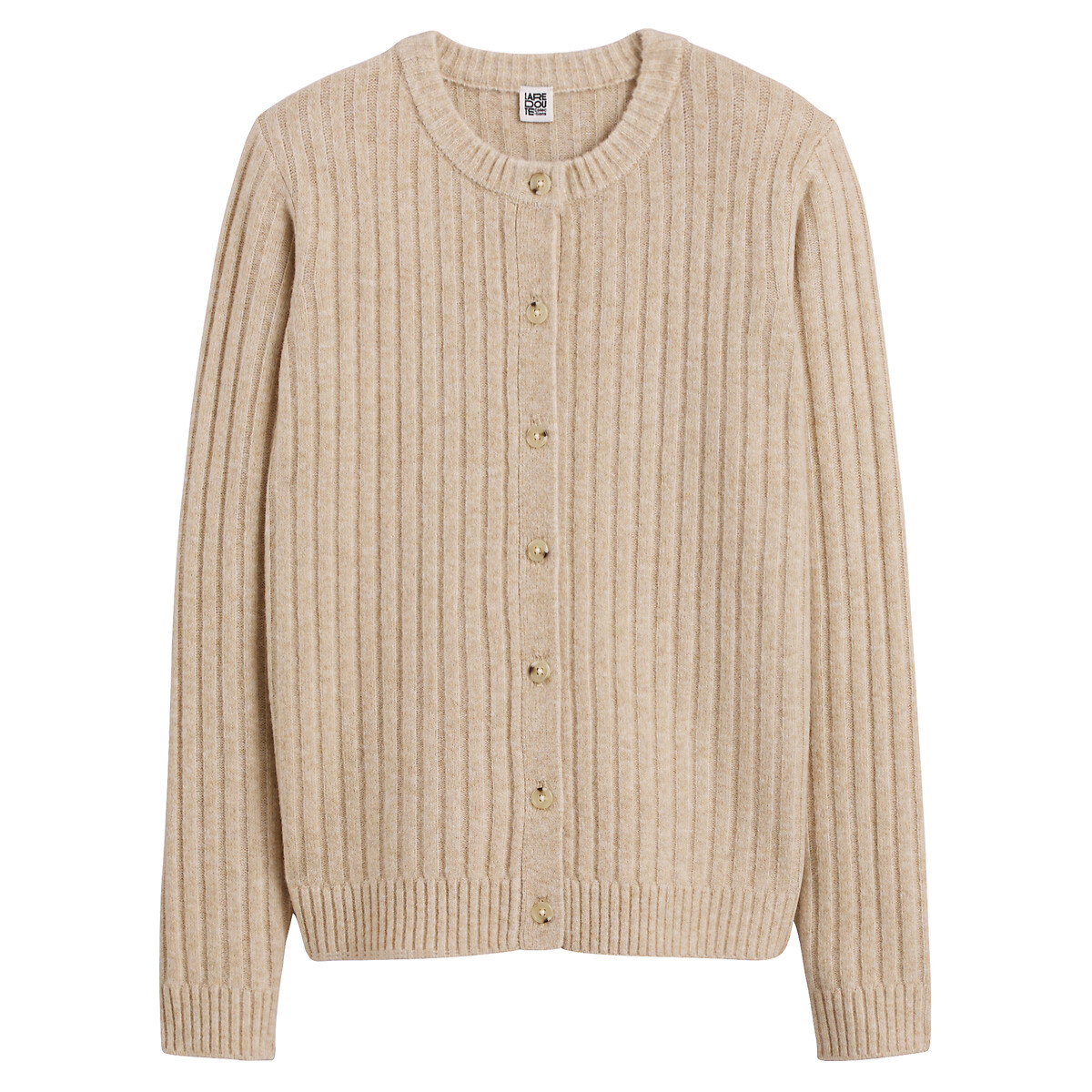Ribbed Knit Cardigan, LA REDOUTE COLLECTIONS