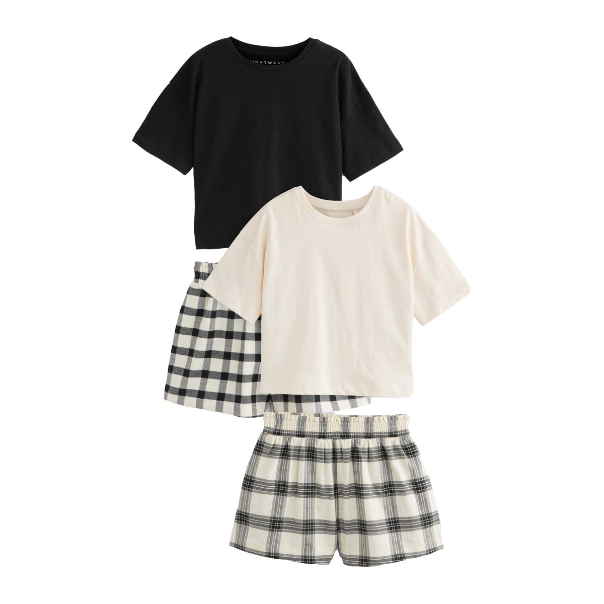 Pyjamas tissés aux carreaux, lot de 2, NEXT