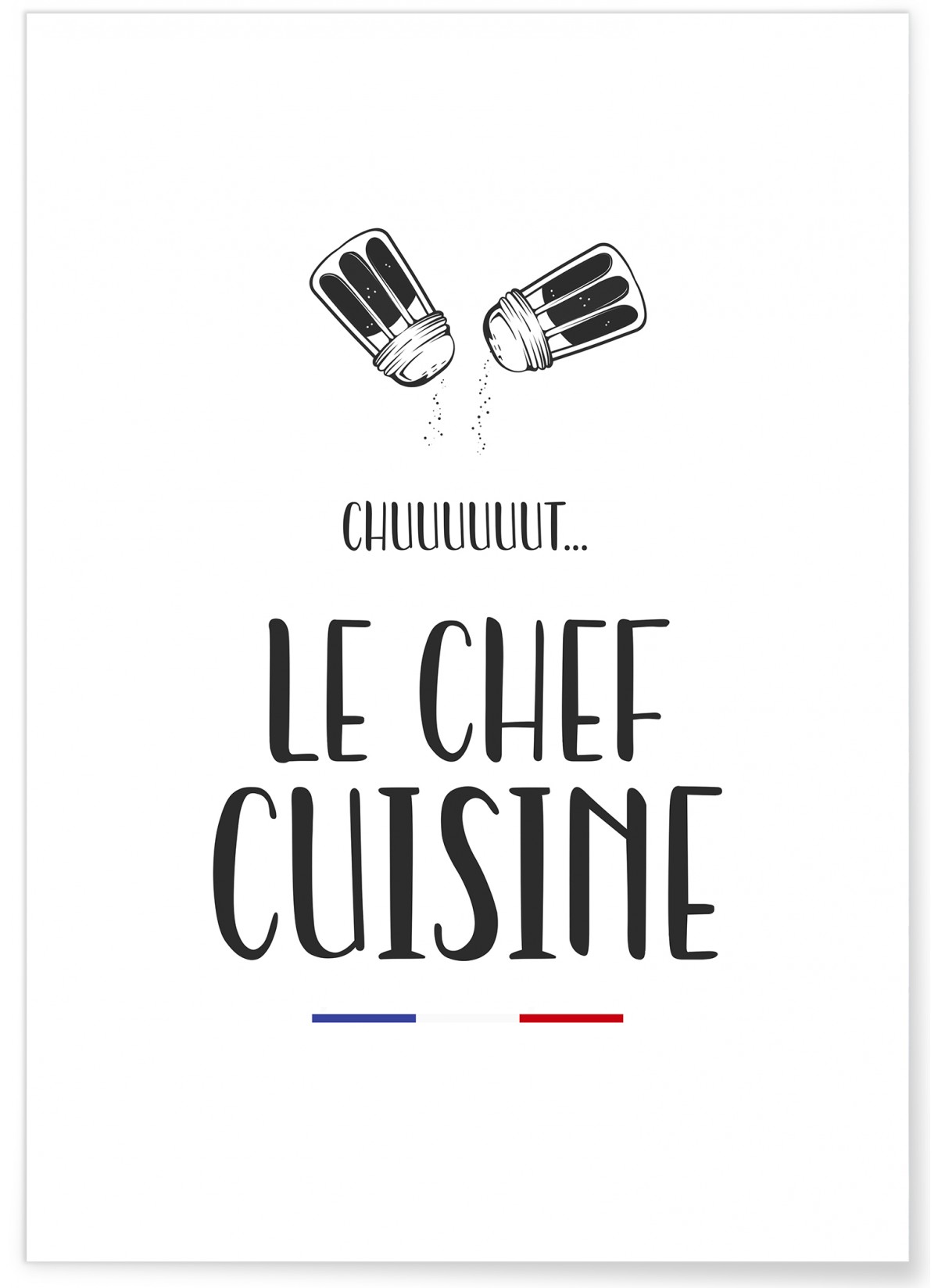 Affiche 'Le chef cuisine', L'AFFICHERIE