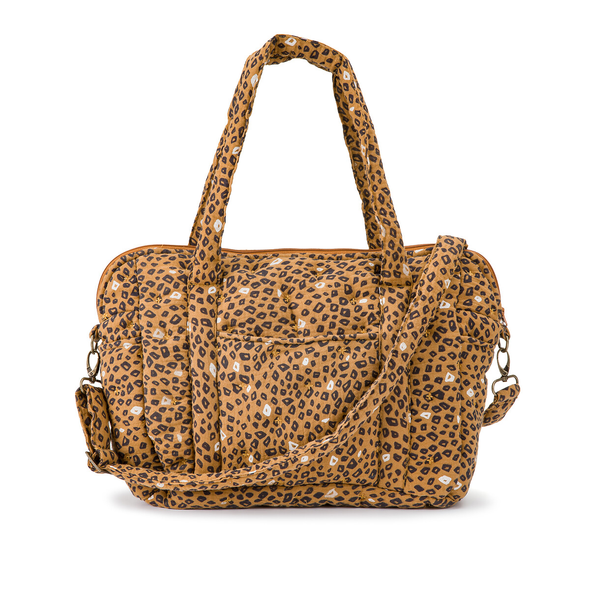 Wild Leopard Cotton Muslin Changing Bag