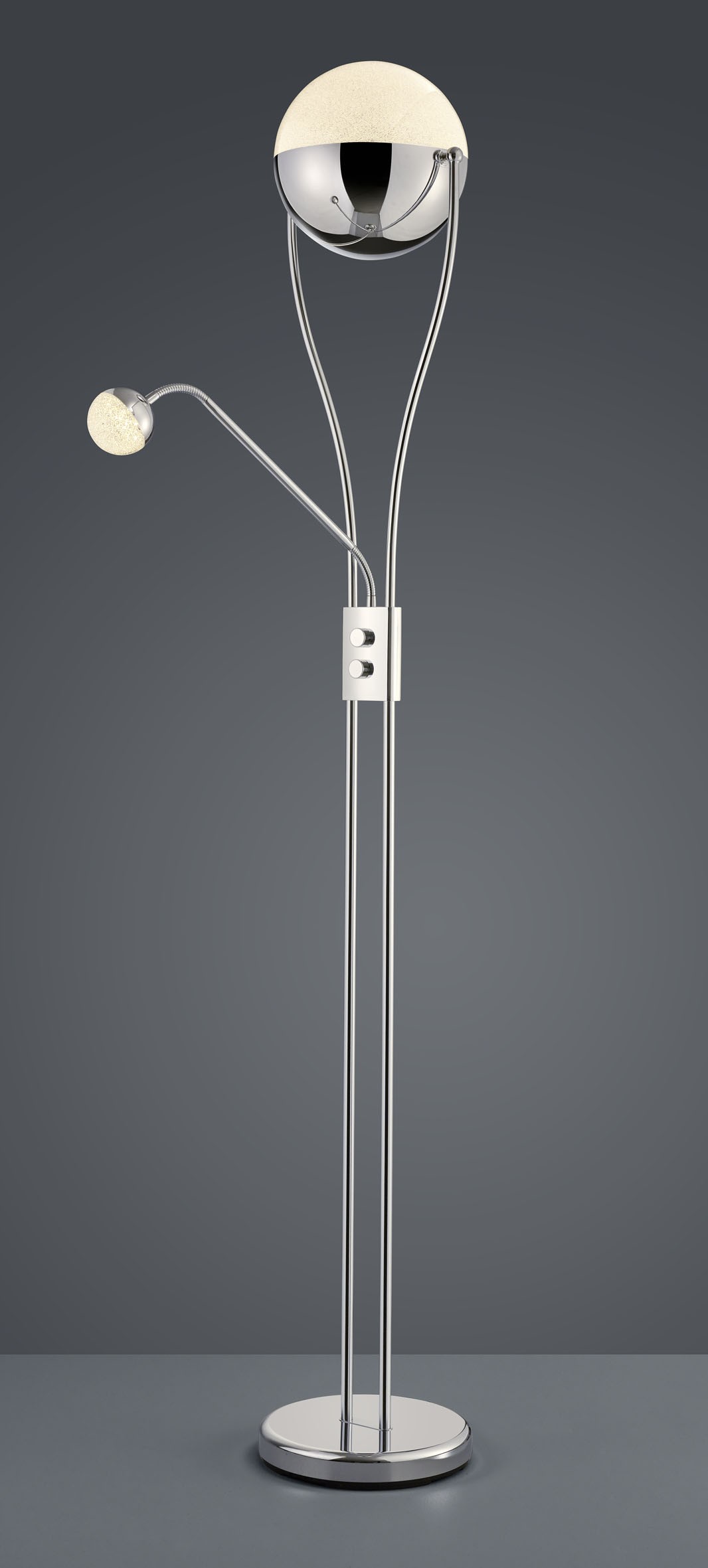 Lampadaire design en métal, CHRIS, TRIO
