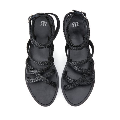 Leather Plaited Sandals LA REDOUTE COLLECTIONS