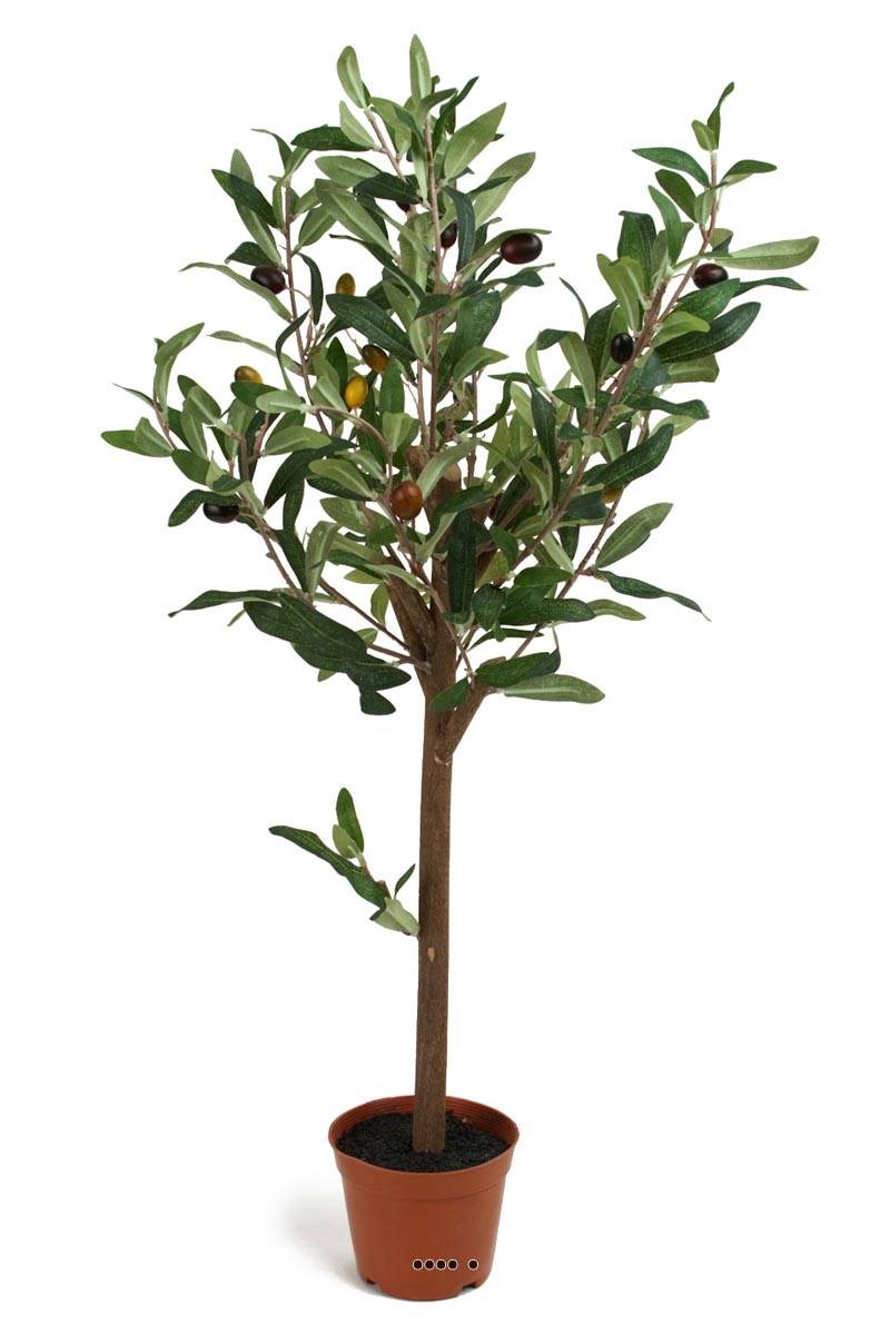 Olivier artificiel en pot H65cm Tronc bois, ARTIFICIELLES