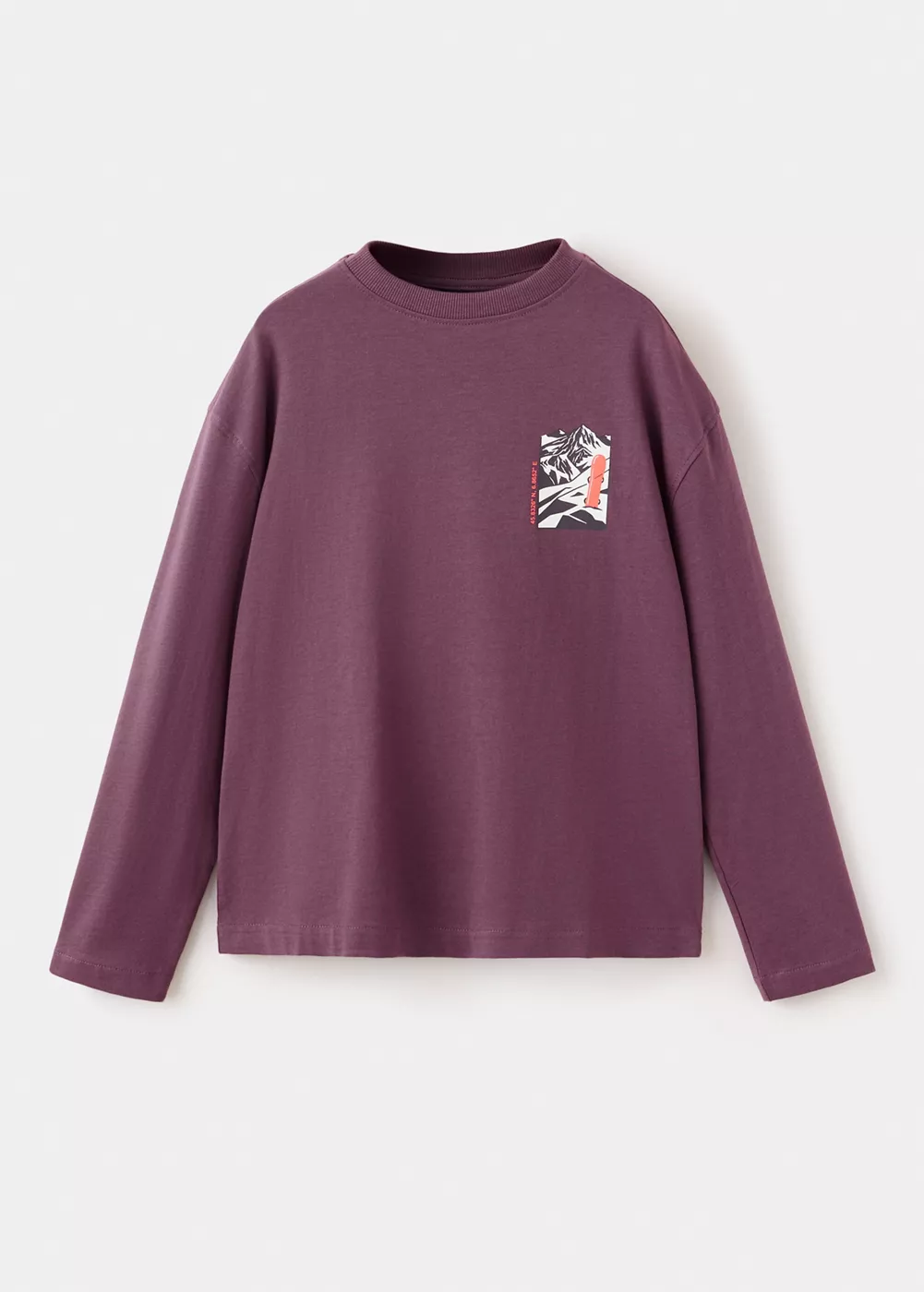 T-shirt coton détail imprimé, MANGO KIDS