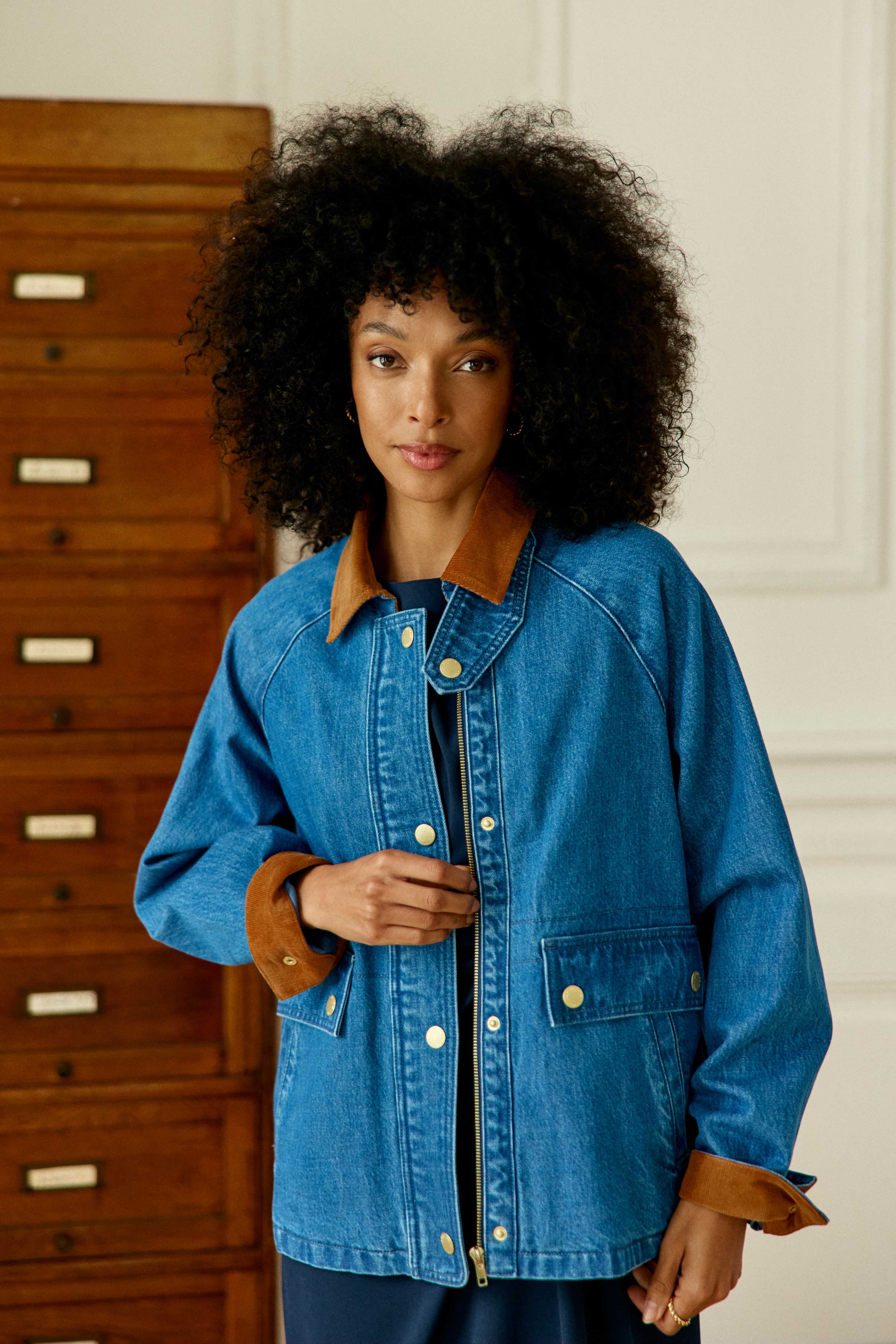 Parka col chemise uni VELINO, LA PETITE ETOILE
