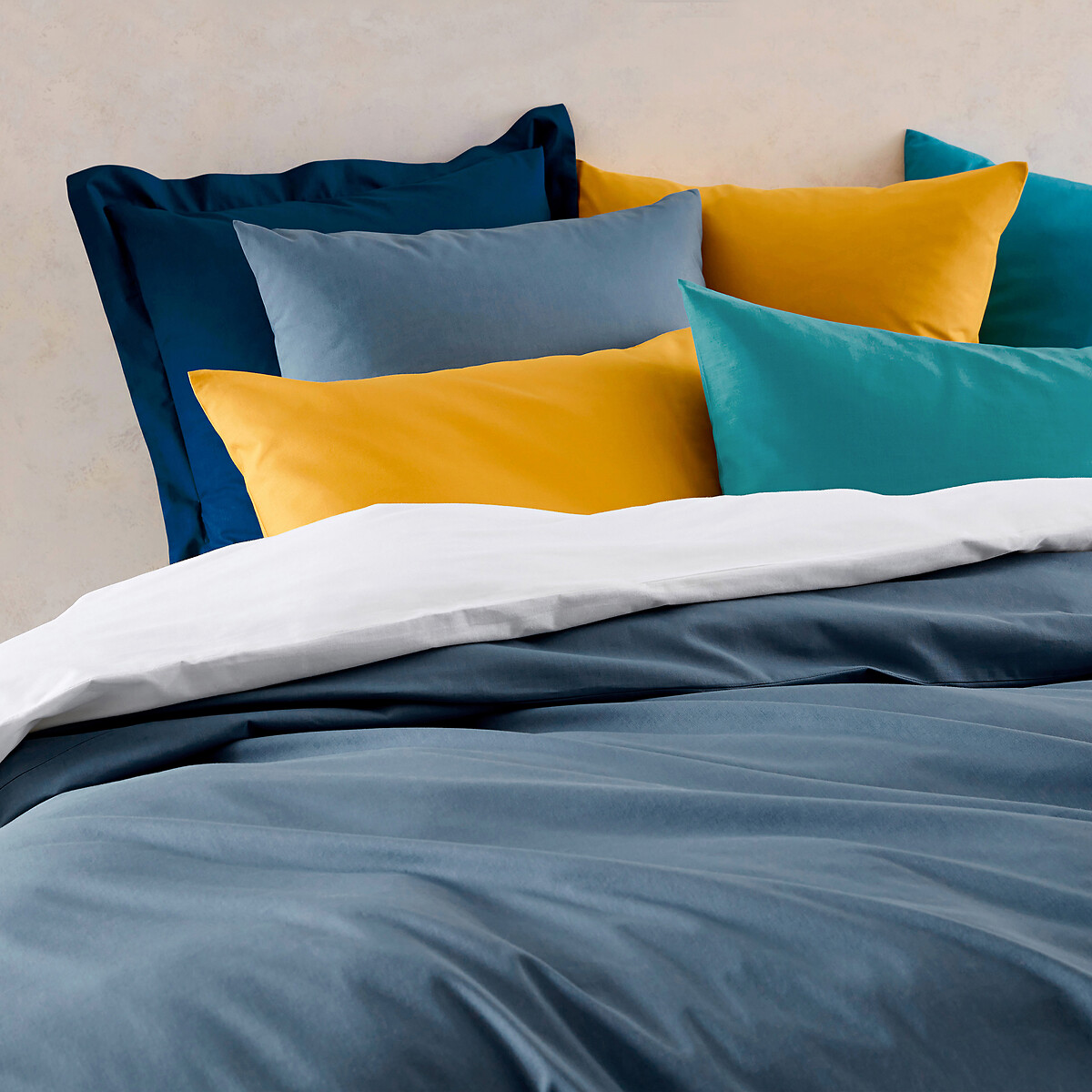 Housse de couette avec rabat au pied | La Redoute