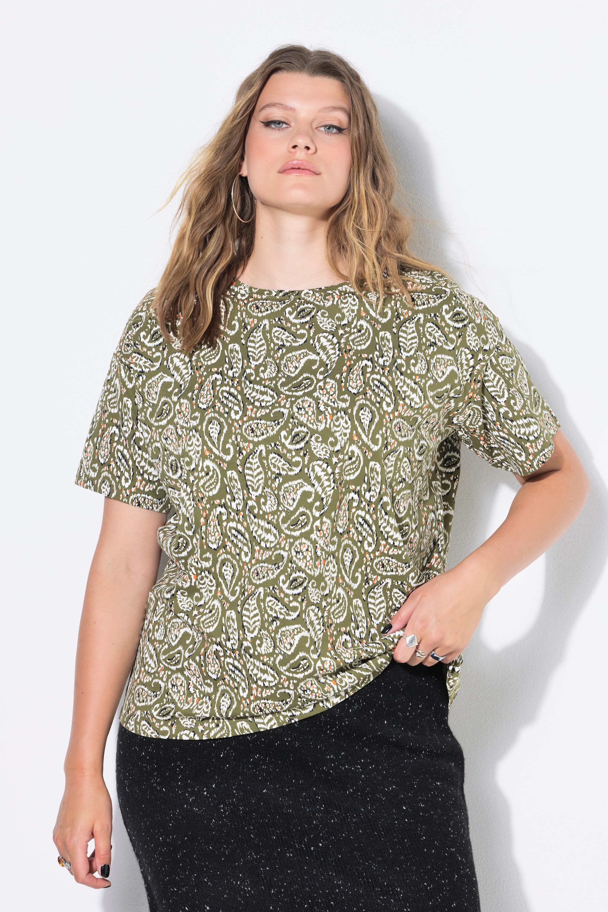 T-shirt oversize, imprimé cachemire, STUDIO UNTOLD