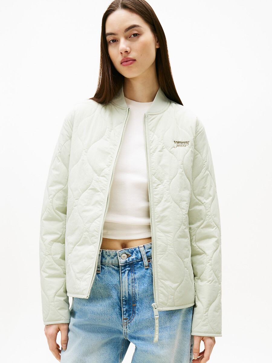 Giacca trapuntata con zip, TOMMY JEANS