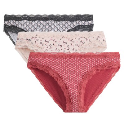 3er-Pack Slips LA REDOUTE COLLECTIONS