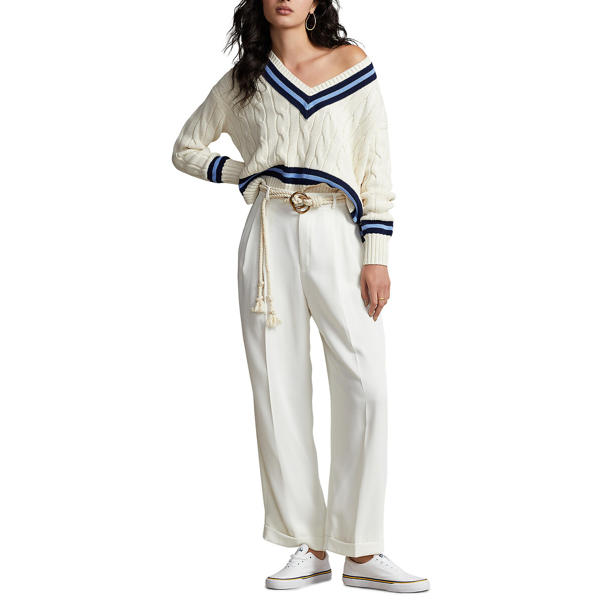 Cable-Knit Cricket Jumper for Women, Ralph Lauren® CH