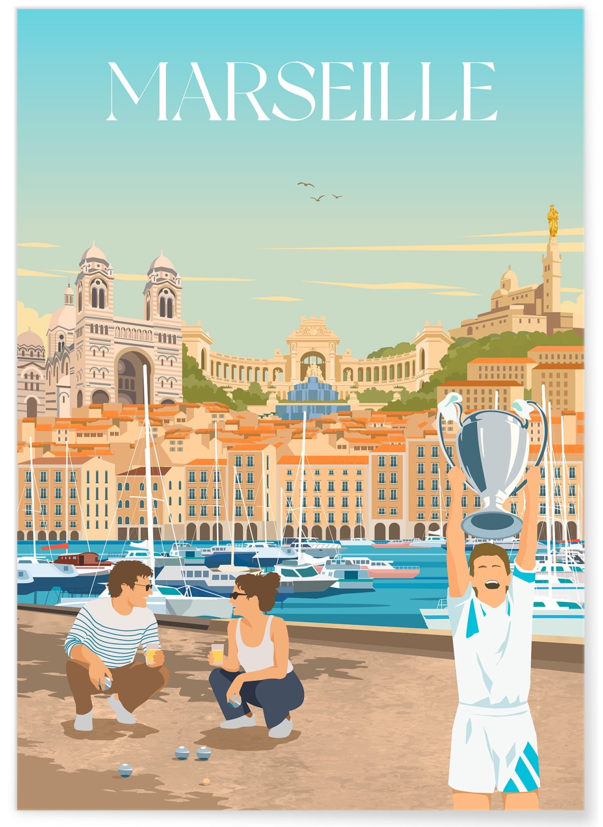 Affiche ville Marseille 6 Mix, L'AFFICHERIE