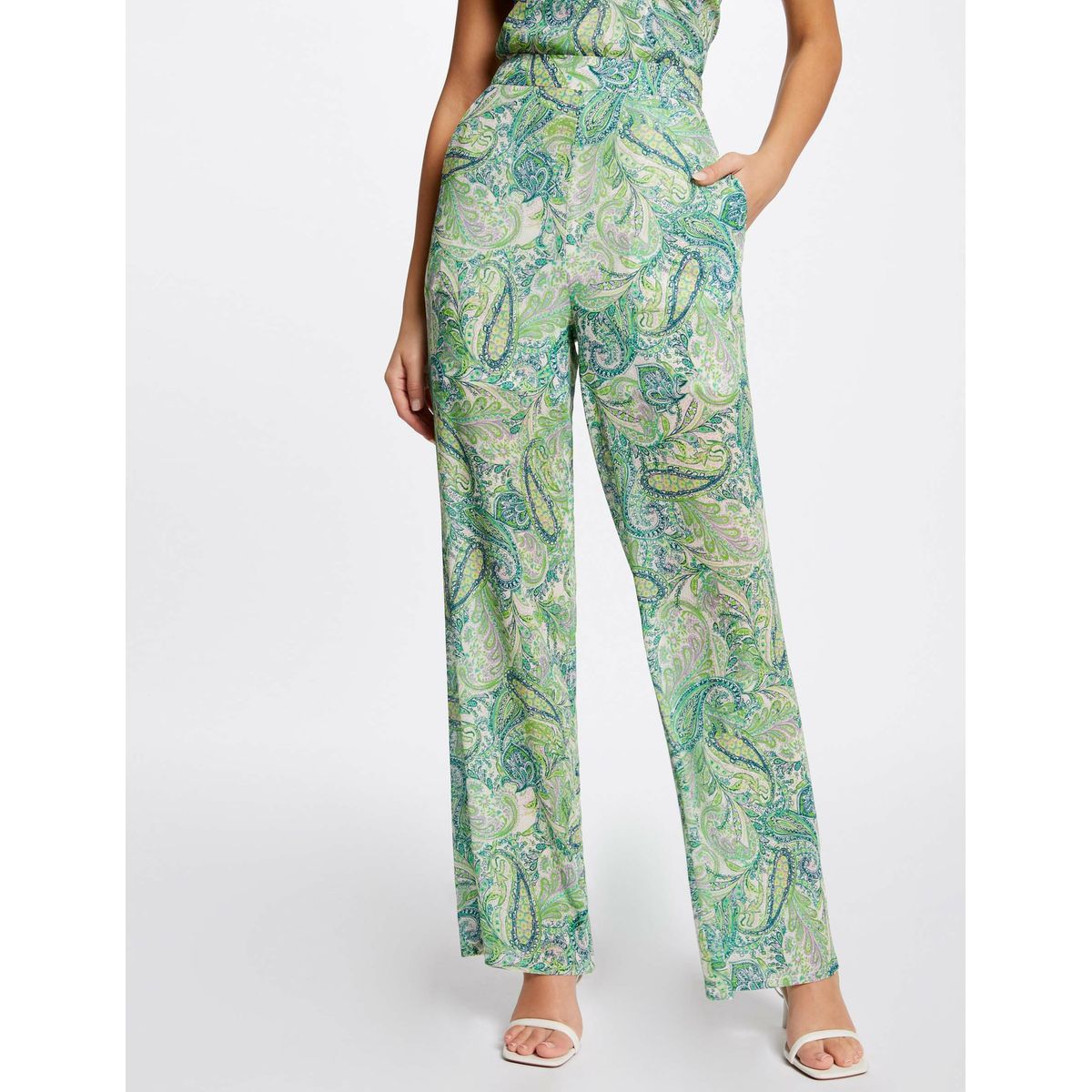 Pantalon fluide imprim cachemire multico Morgan La Redoute