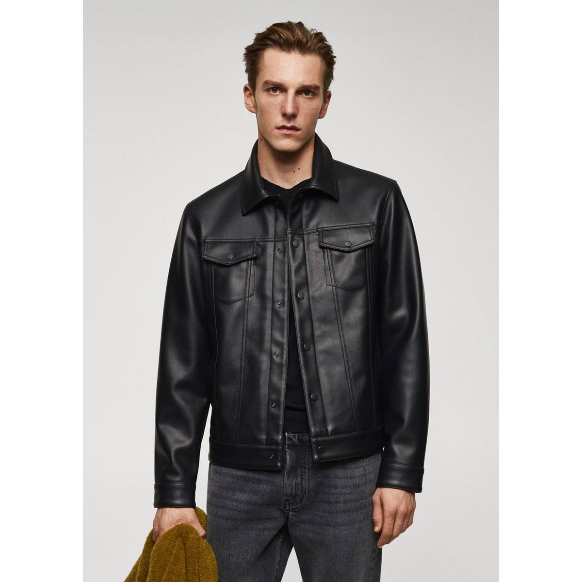 Veste simili cuir homme La Redoute