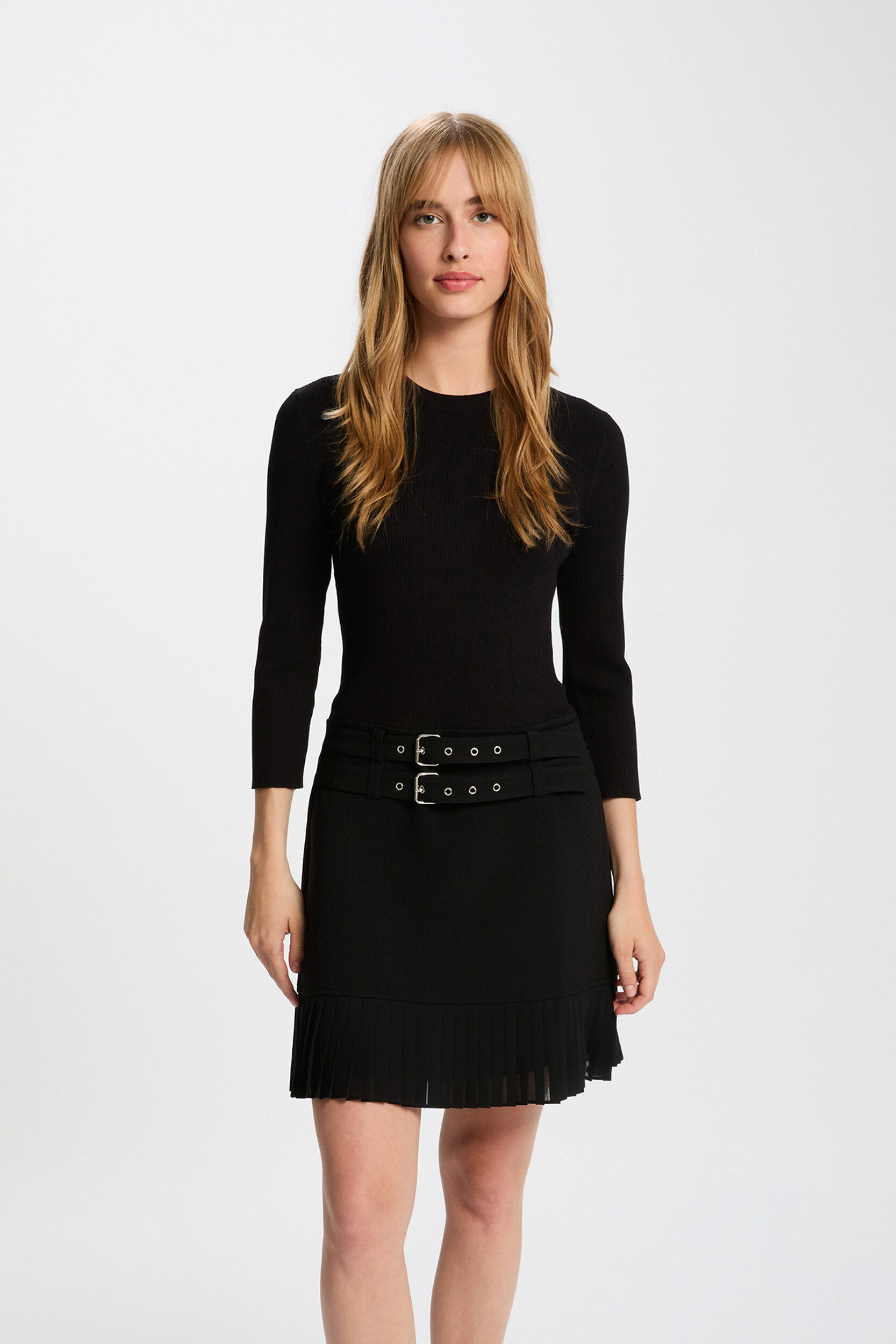 Robe courte plissée, MORGAN