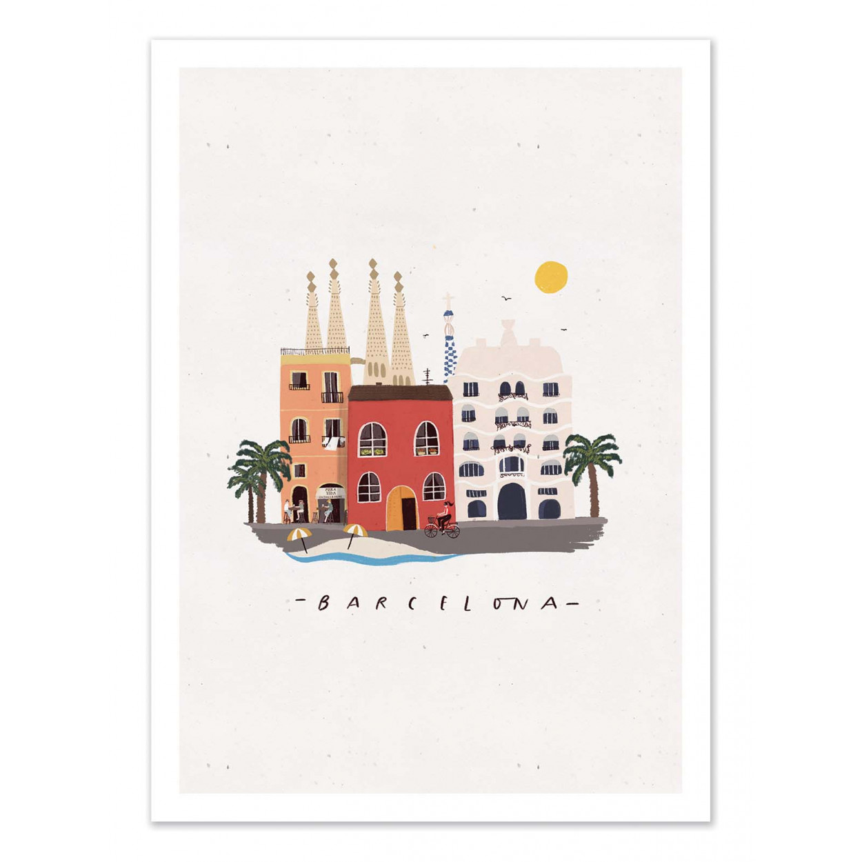 Affiche d'art - Barcelona - Maja Tomljanic, WALL EDITIONS