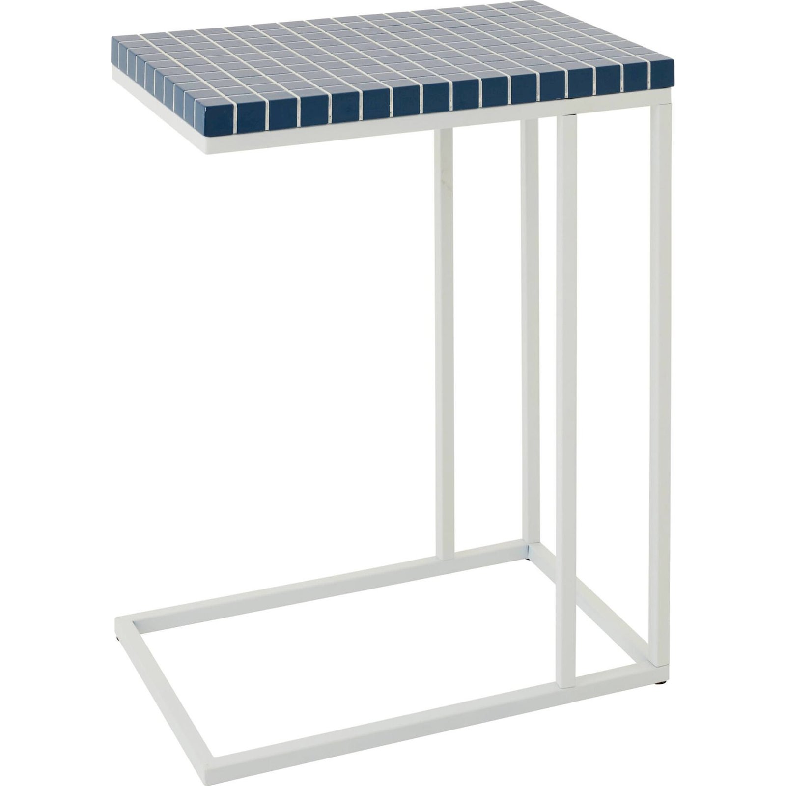 Table d'appoint métal motif carreaux, RECOLLECTION