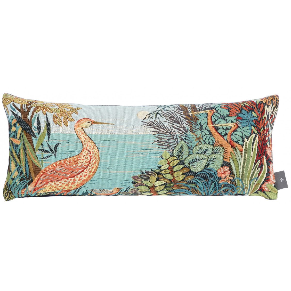 coussin tapisserie oiseaux en foret made in france, france