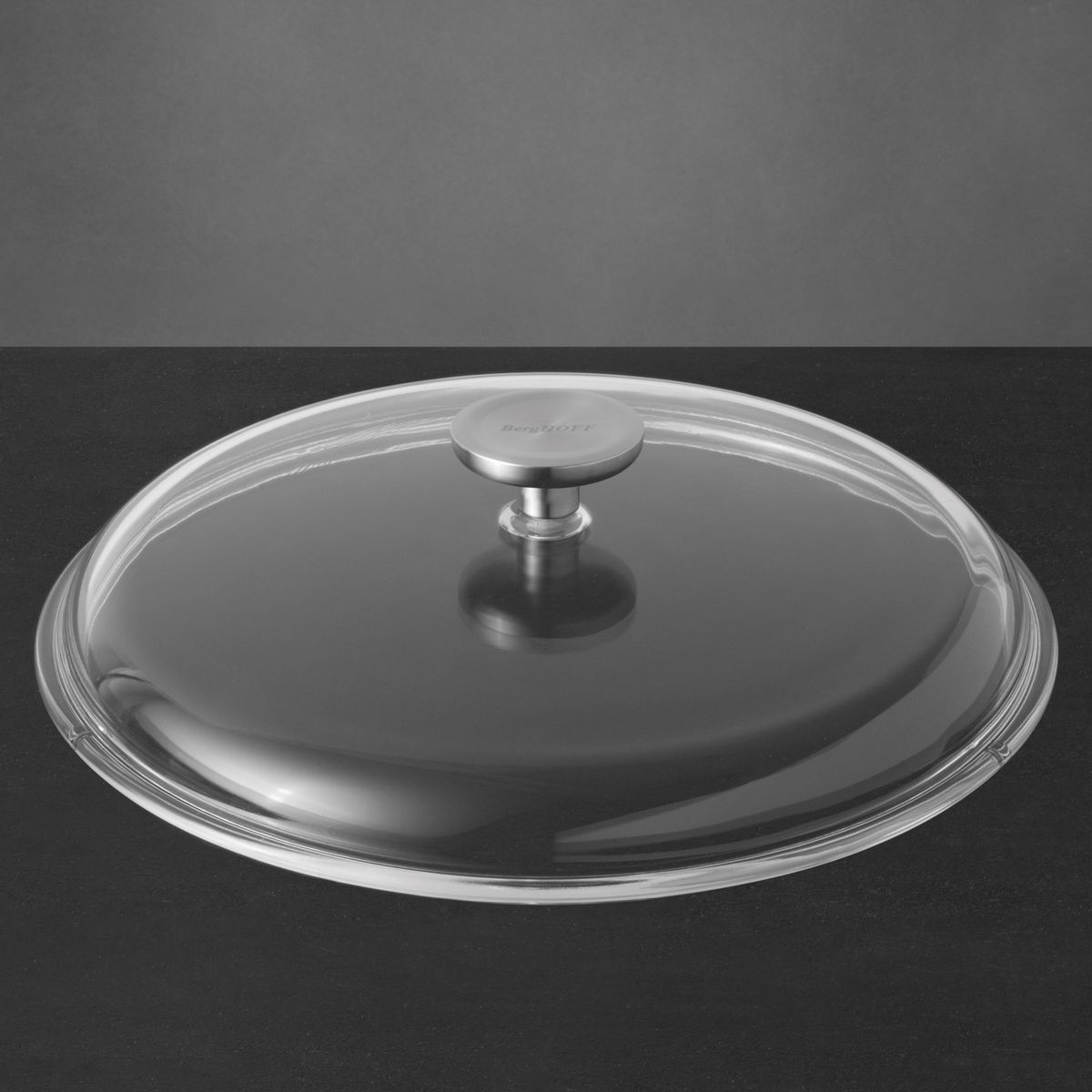 Axentia Couvercle en verre Transparent Argenté 28 cm 