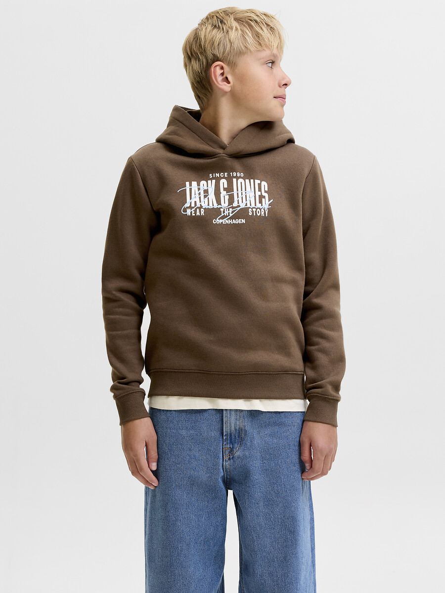 Sweat à capuche en molleton, JACK & JONES JUNIOR