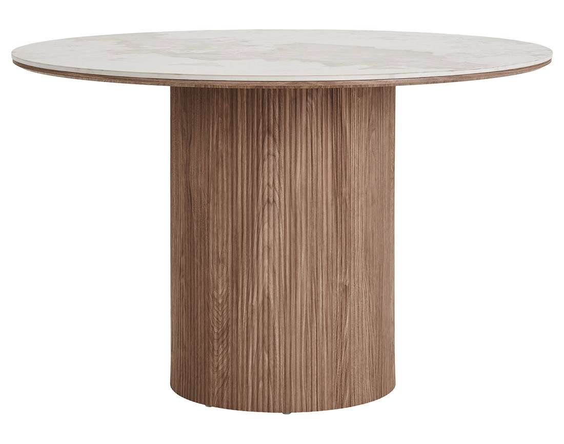Table à manger plateau effet marbre, LYSA, BEST MOBILIER