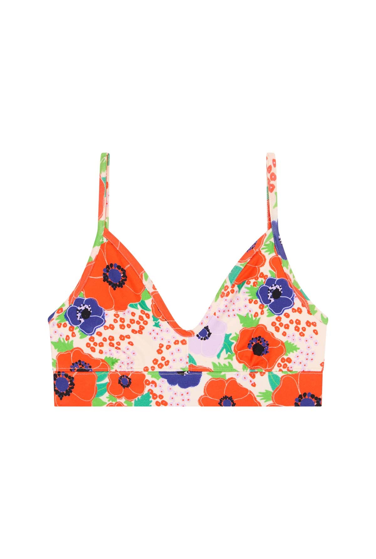 Brassière coton imprimé poppies, WE ARE JOLIES