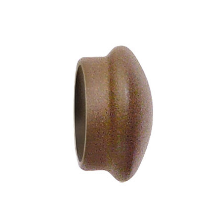 Paire d'Embouts Fer Forgé Rouille pour barre Ø 28 mm, HOME MAISON