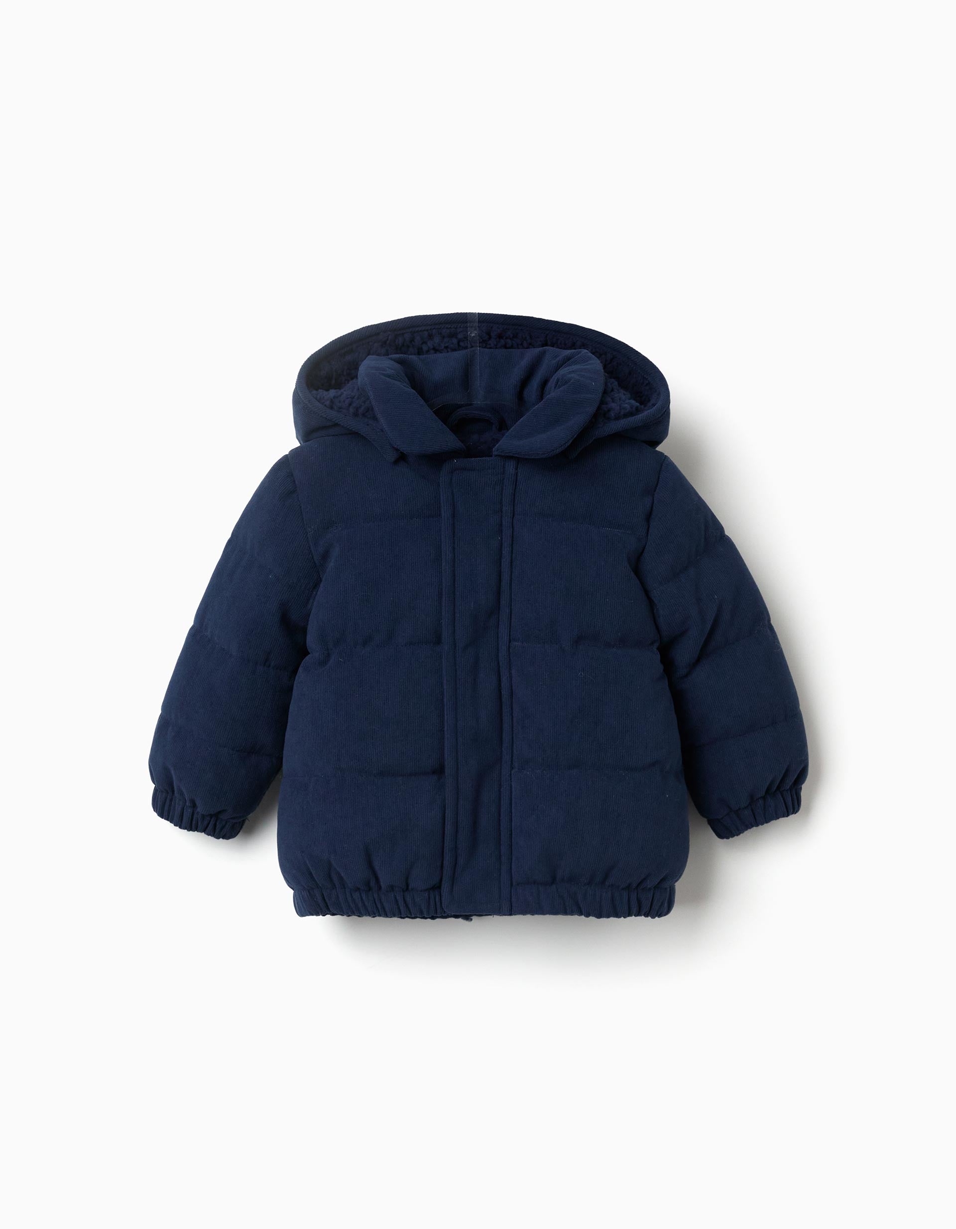 Doudoune en velours côtelé avec capuche amovible, ZIPPY