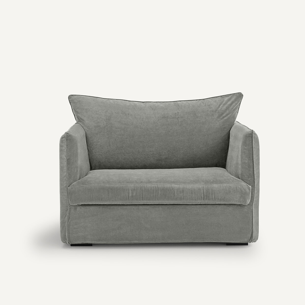 Poltrona XL in velluto stonewashed, Neo Chiquito, AM.PM