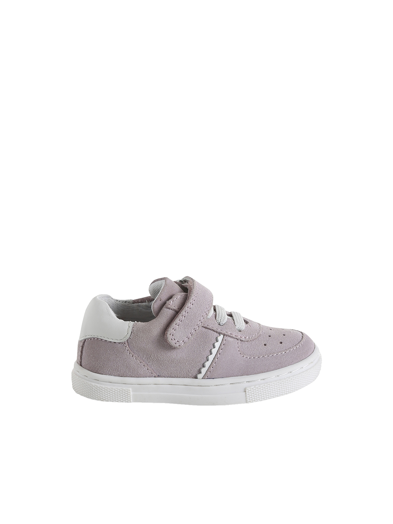 Baskets bébé cuir à scratchs, VERTBAUDET