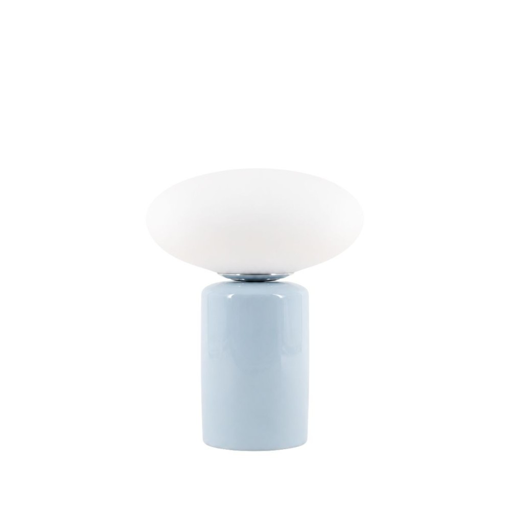 Lampe à poser design en céramique et verre 31cm, ORNAMI