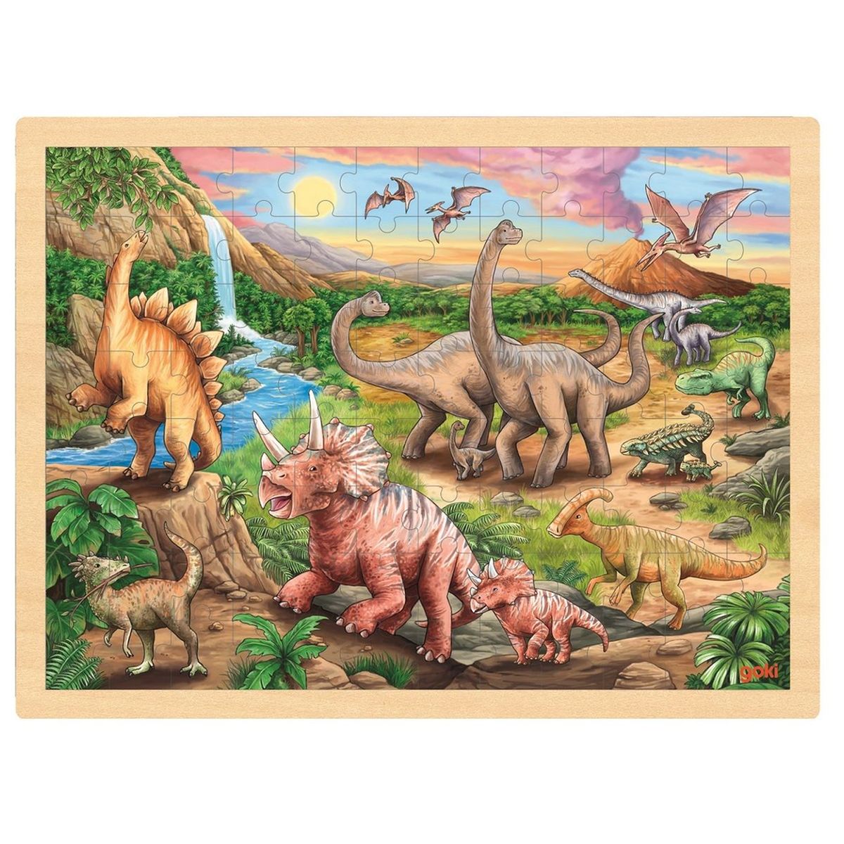 Puzzles évolutifs dinosaures 6-9-12-16 pièces