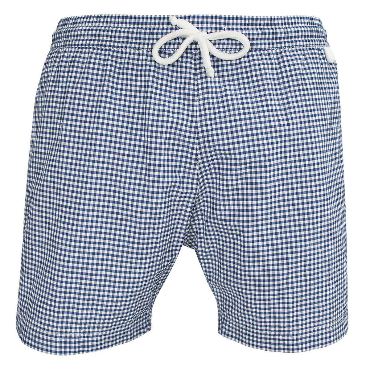 Montauk 701 vichy maillot short de bain homme bleu Les Loulous