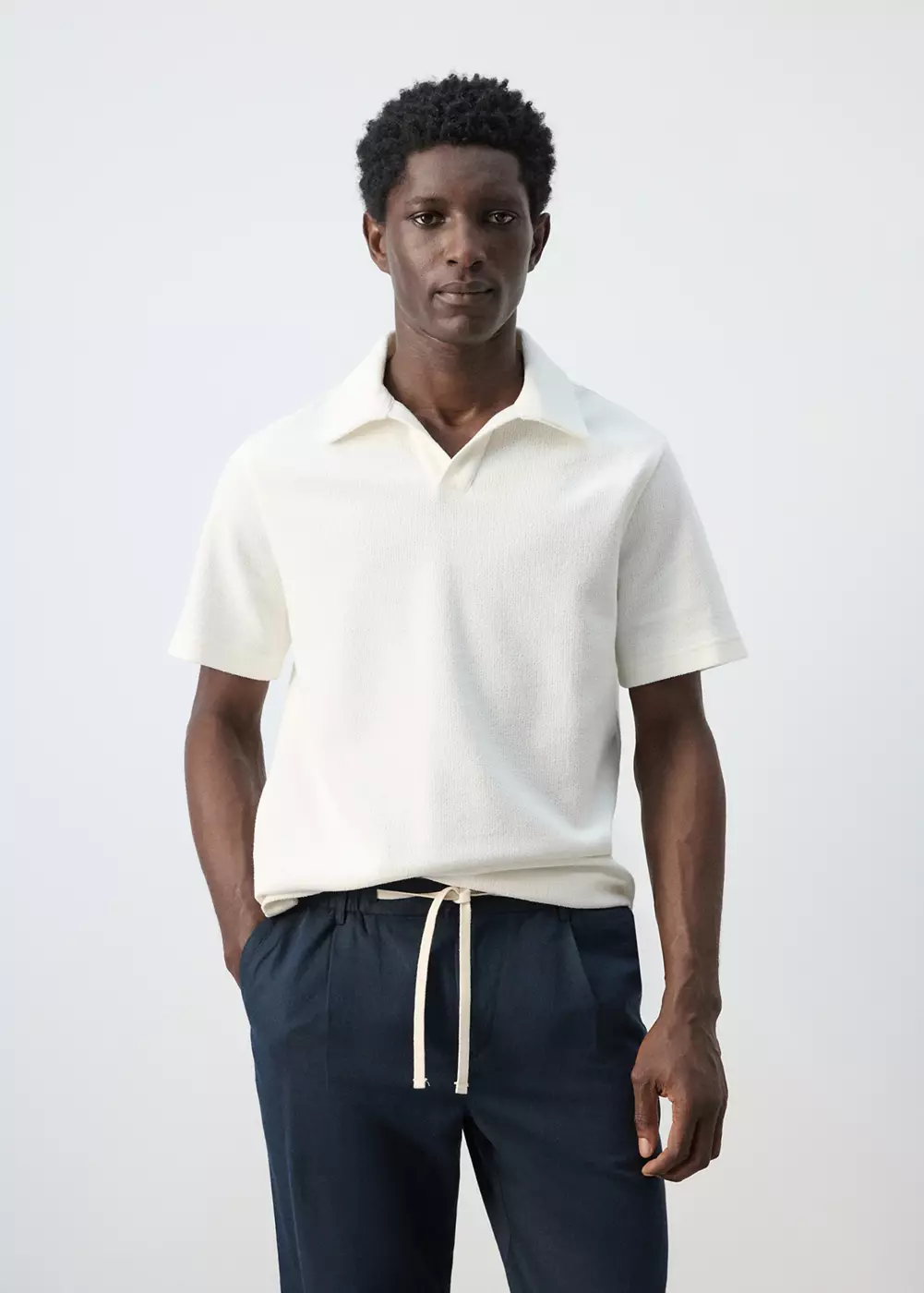 Polo texturé regular-fit, MANGO MAN
