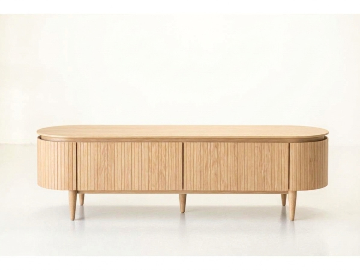 Meuble TV 180 cm placage, SORMIOU, BOBOCHIC