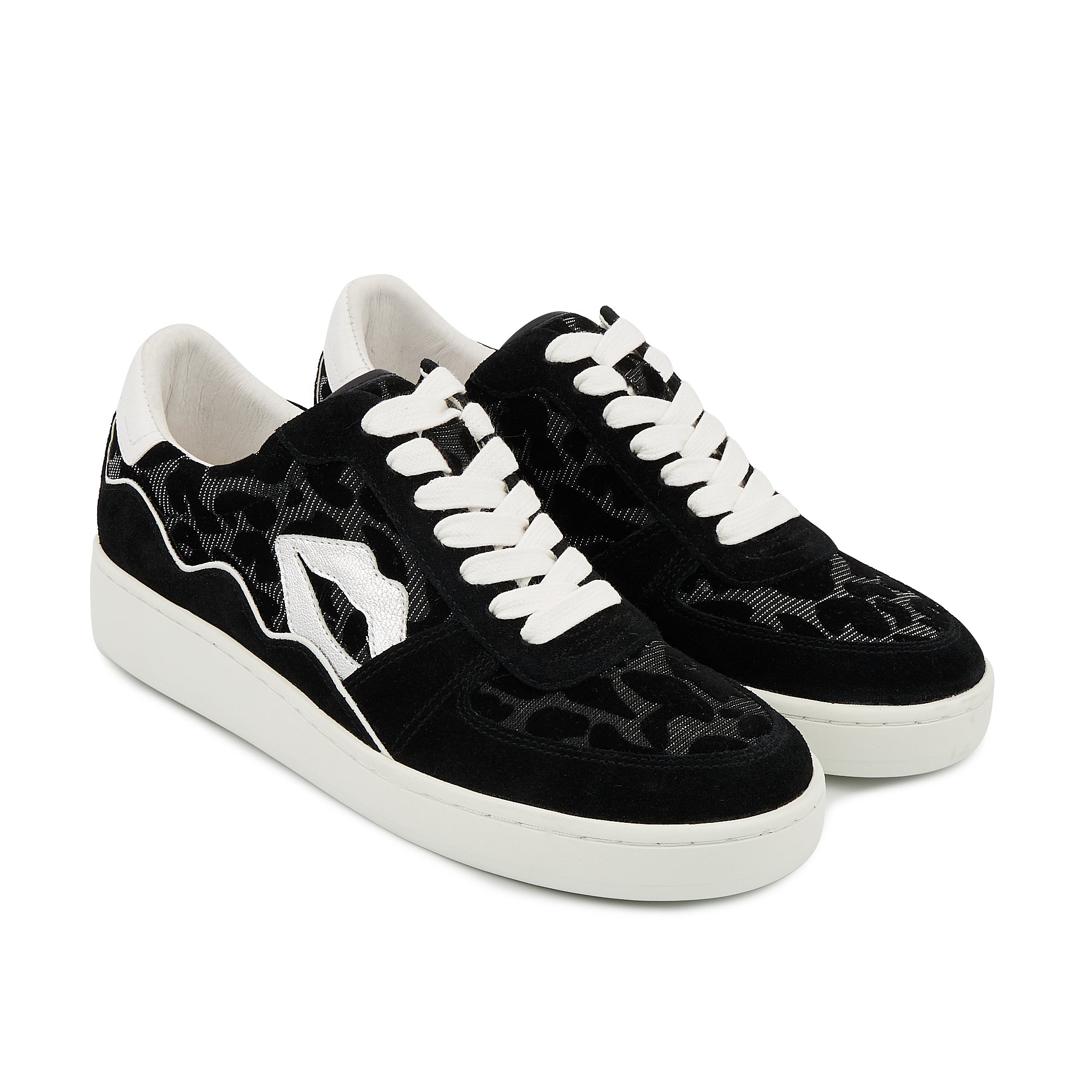 Baskets En Cuir Loulou  Leopard, BONS BAISERS