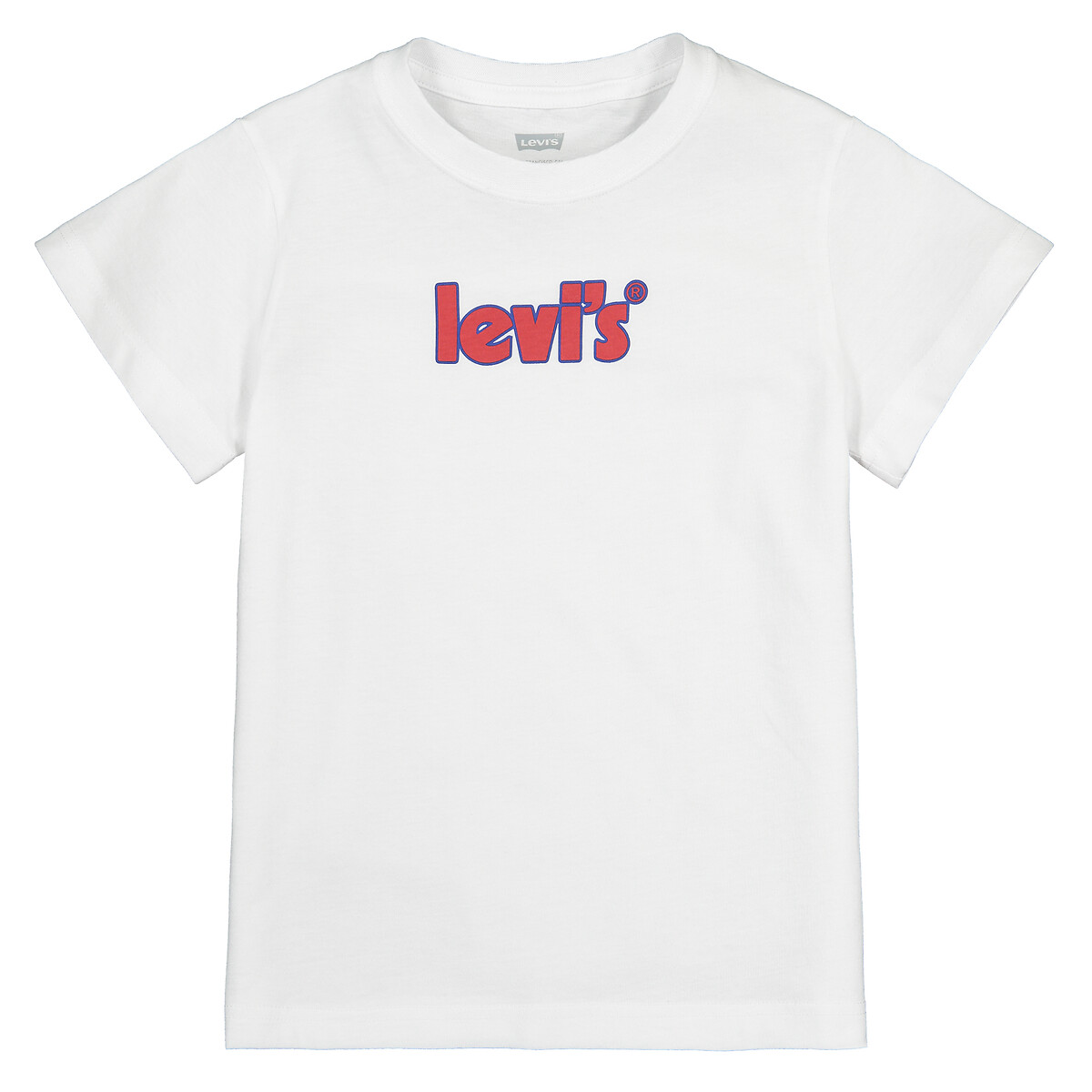 Logo Print T-Shirt in Cotton with Short Sleeves, 4-16 Years