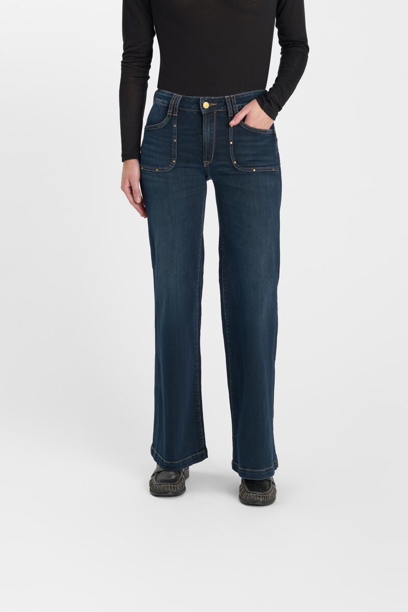 Jeans flare PULP high flare, longueur 34, LE TEMPS DES CERISES