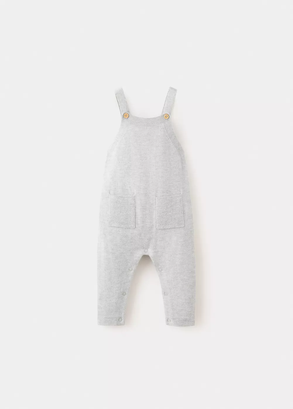 Salopette longue en maille avec poches, MANGO BABY
