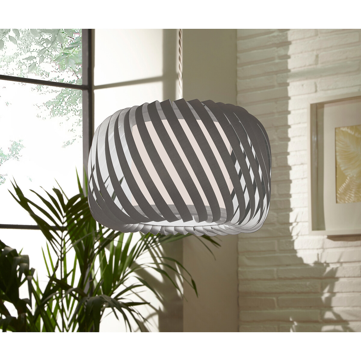 grey ribbon lampshade