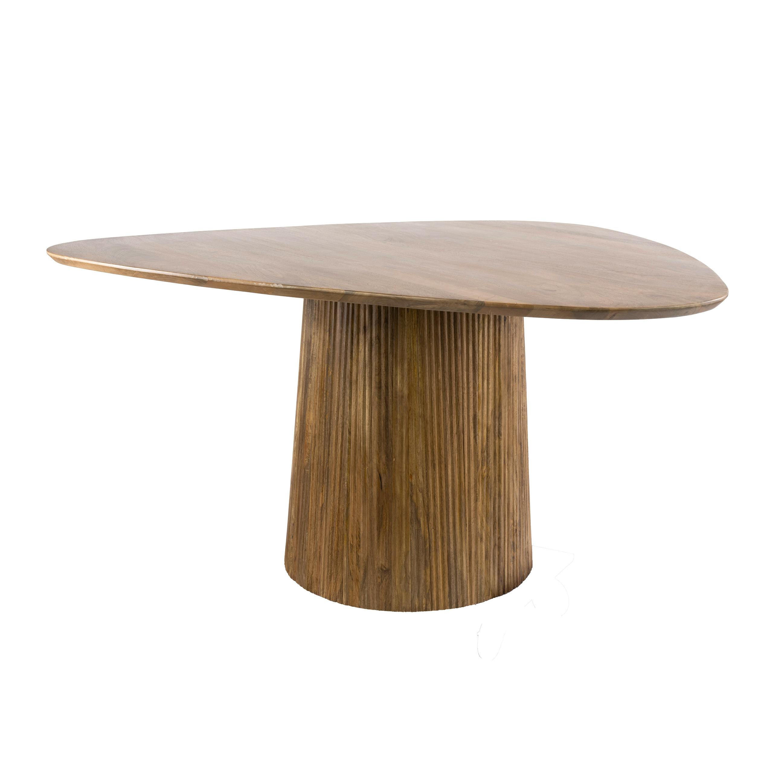 Table à manger bois de manguier forme triangulaire 150 cm CREEK, PIER IMPORT