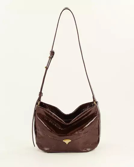 Sac bandoulière en cuir verni, DIVILIO S, SESSUN