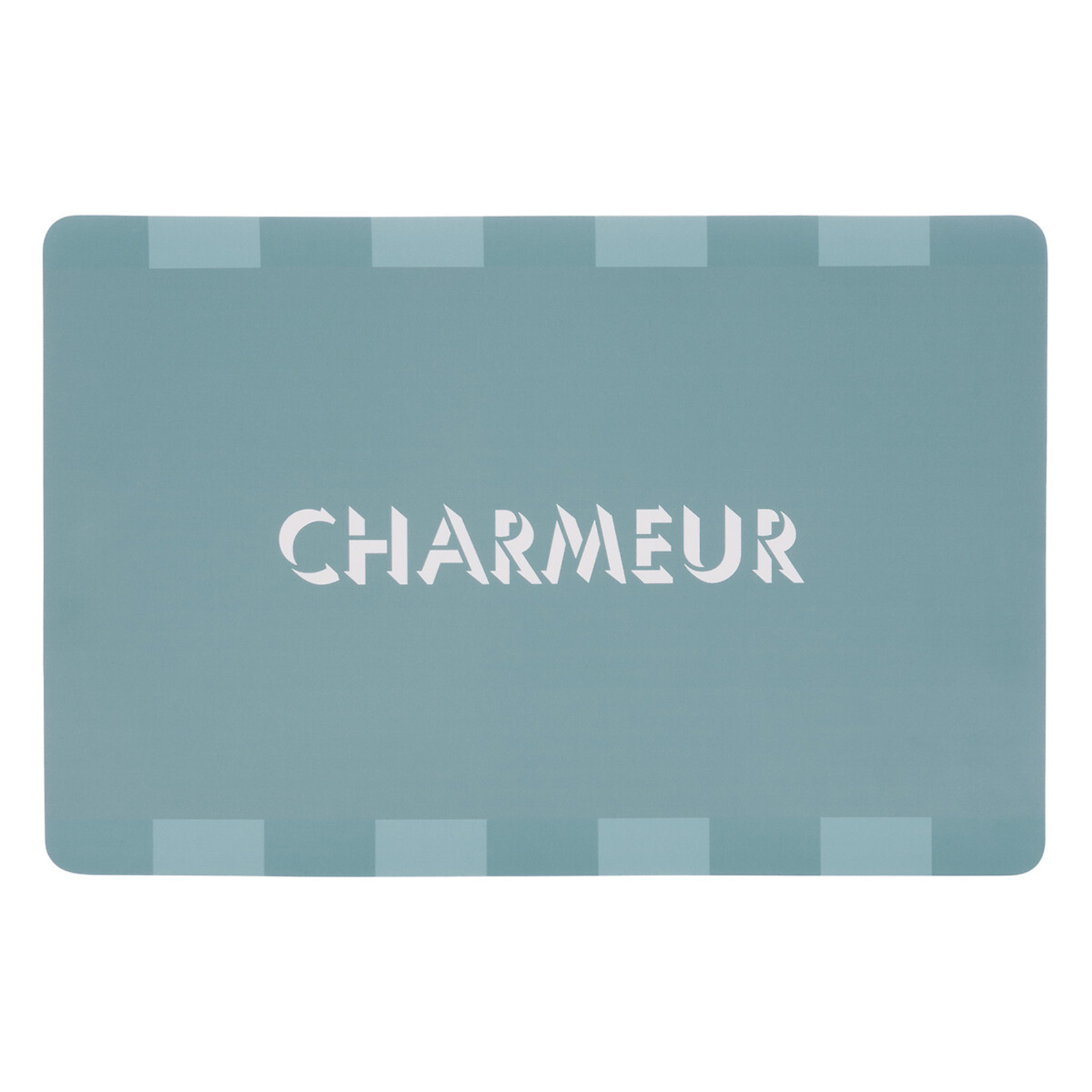 Set de table rectangulaire avec inscription charmeur, ATMOSPHERA
