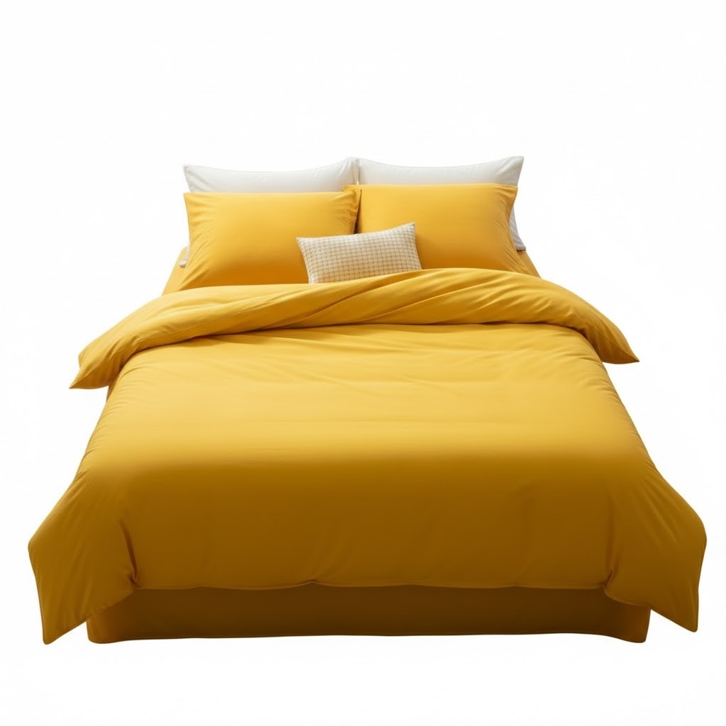 Housse de couette en coton Contemporain uni, EDEN